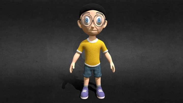 Nobita From Doraemon 3D Model