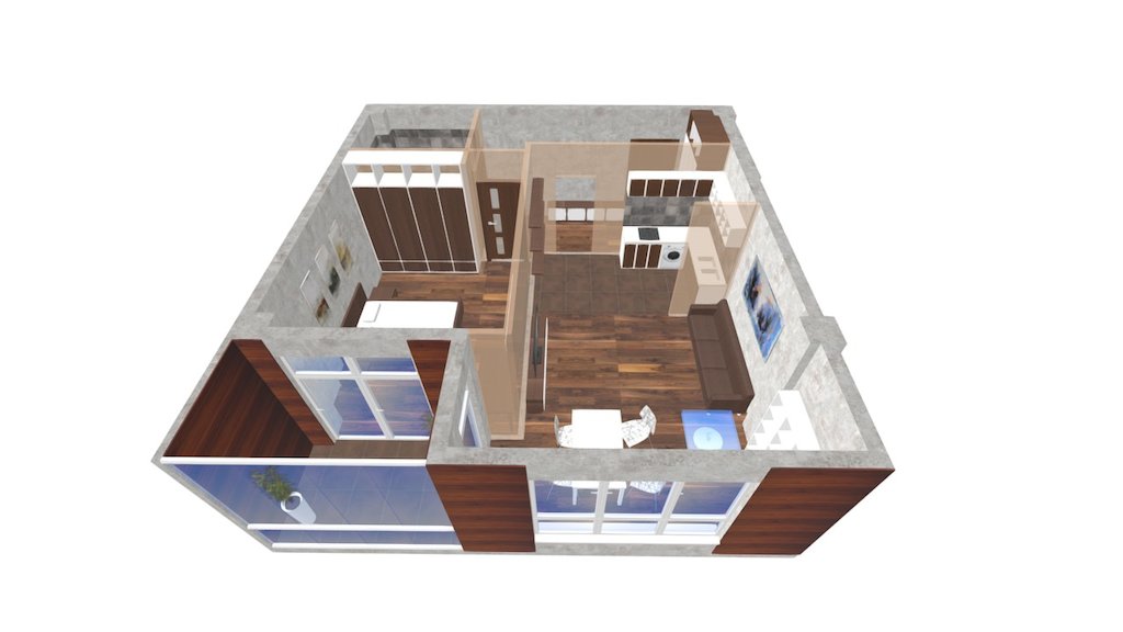 Exclusive 2 комнаты 64,4м2, блок 1-2 ЮВ