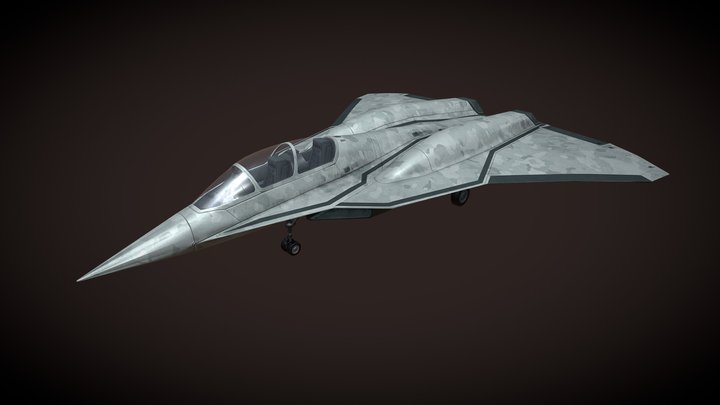 SCAF Fighter jet 3D Model