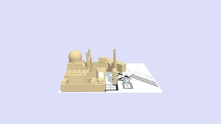 Noka_Masjid-i Shah_fbx (1) 3D Model