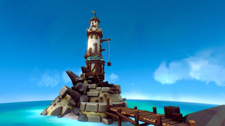Stylized Imperial Navy Island - Antonio Serrano 3D Model