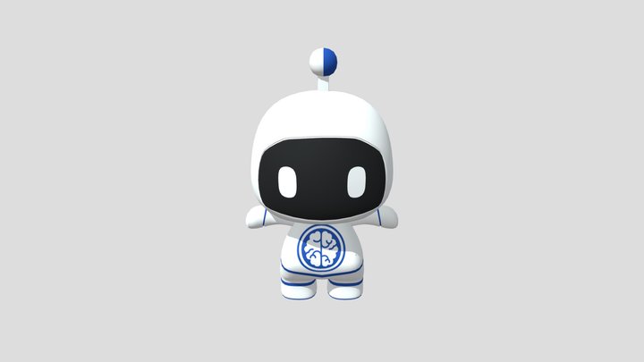 Little Chubby Robot 3D Model