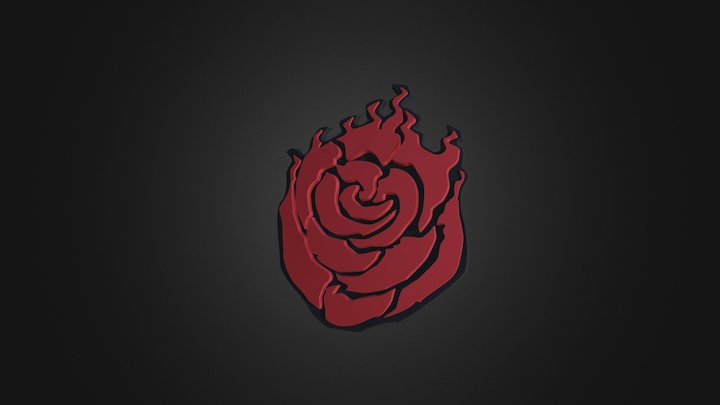 RWBY Ruby Rose Insignia 3D Model