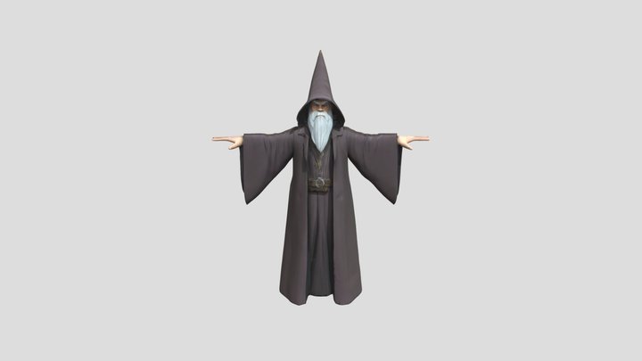 wizard t-pose 3D Model
