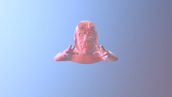 Hellboy Mesh Sculpt 3D Model