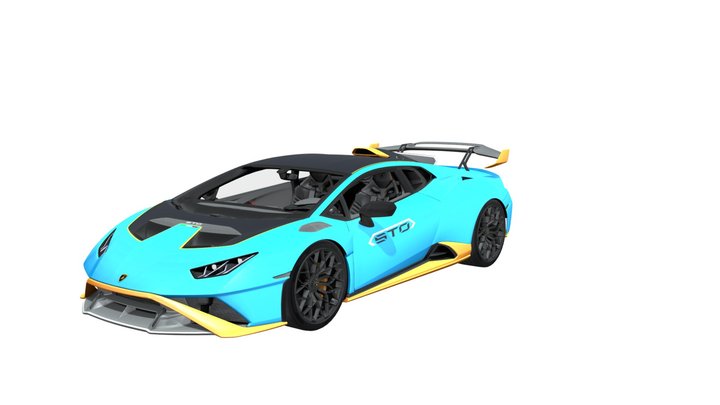 Lamborghini Huracan STO 3D Model