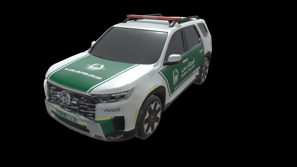 Police car 3d model