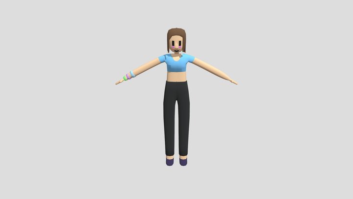 Hillevi (Toon style) 3D Model