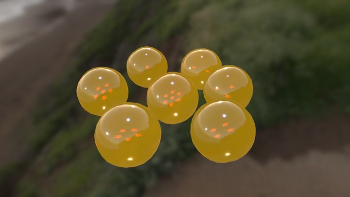 Dragon Balls 3D Model