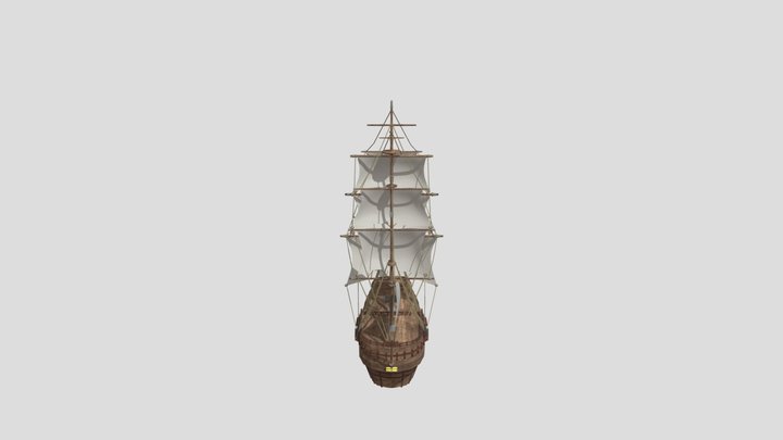 Empty Ship 3D Model