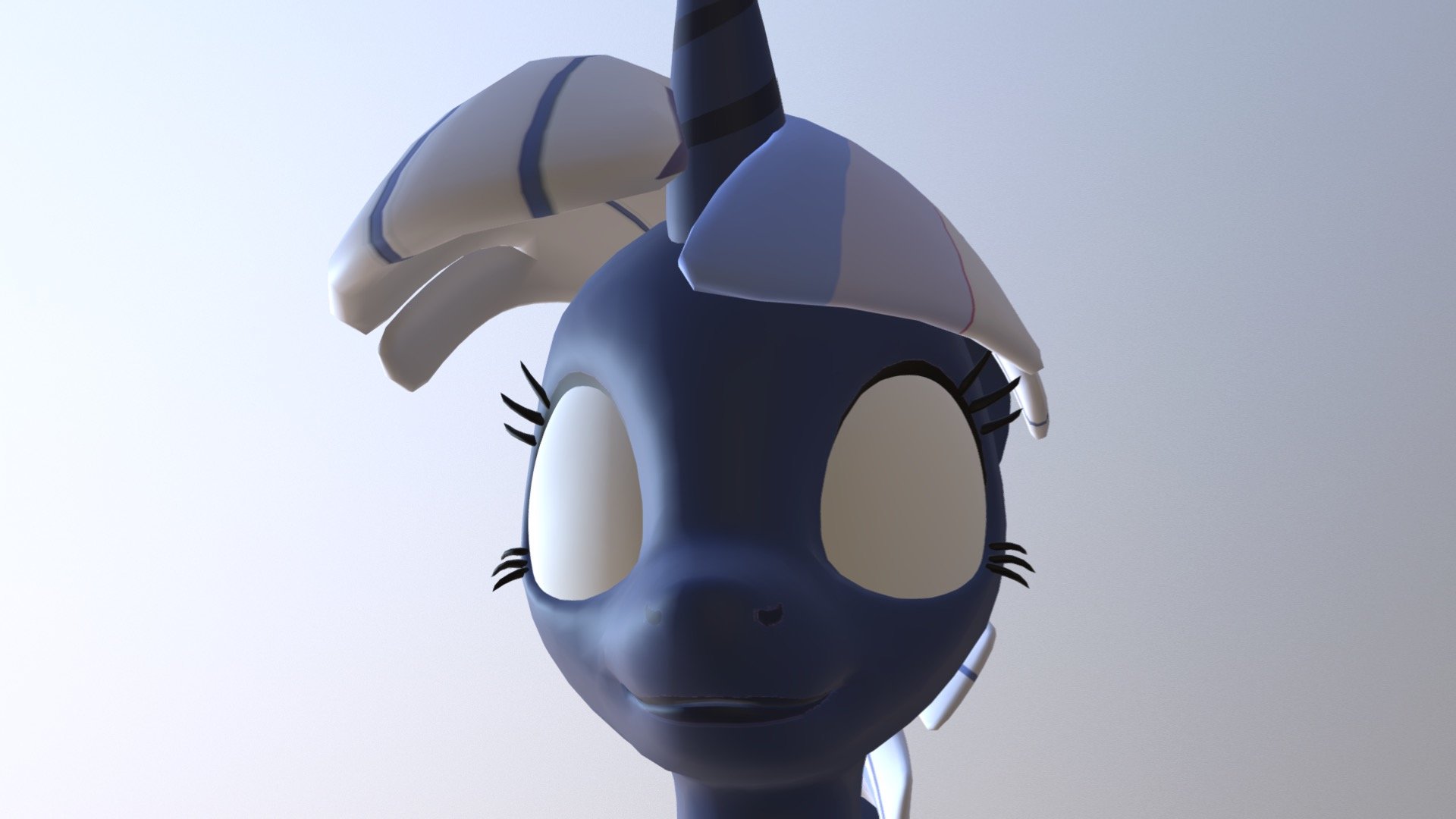 Blue pony — Sketchfab embed 3D viewer