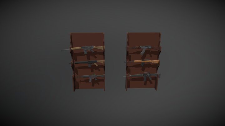 Gun Racks 3D Model
