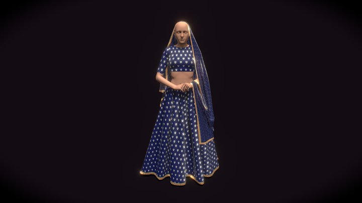 Lehenga_0004 3D Model