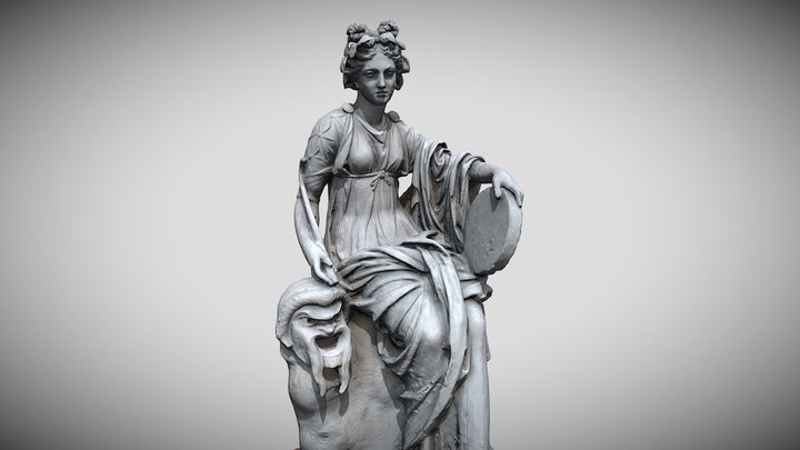 Thalia, Muse of comedy 3D Model