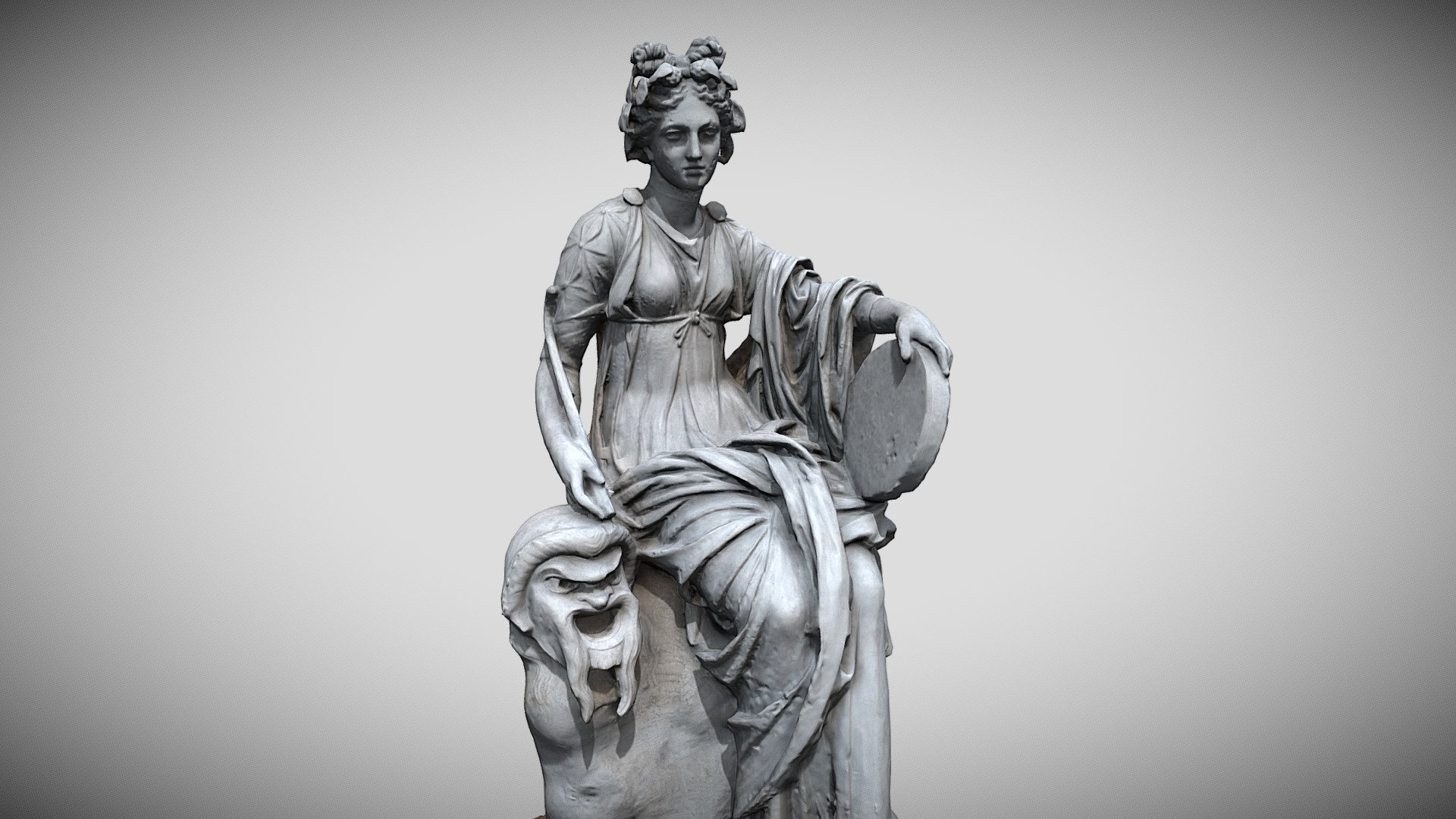 Thalia, Muse of comedy - Download Free 3D model by MortenLu [f257406 ...
