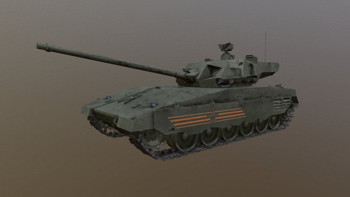 T14 - Armata Green 3D Model
