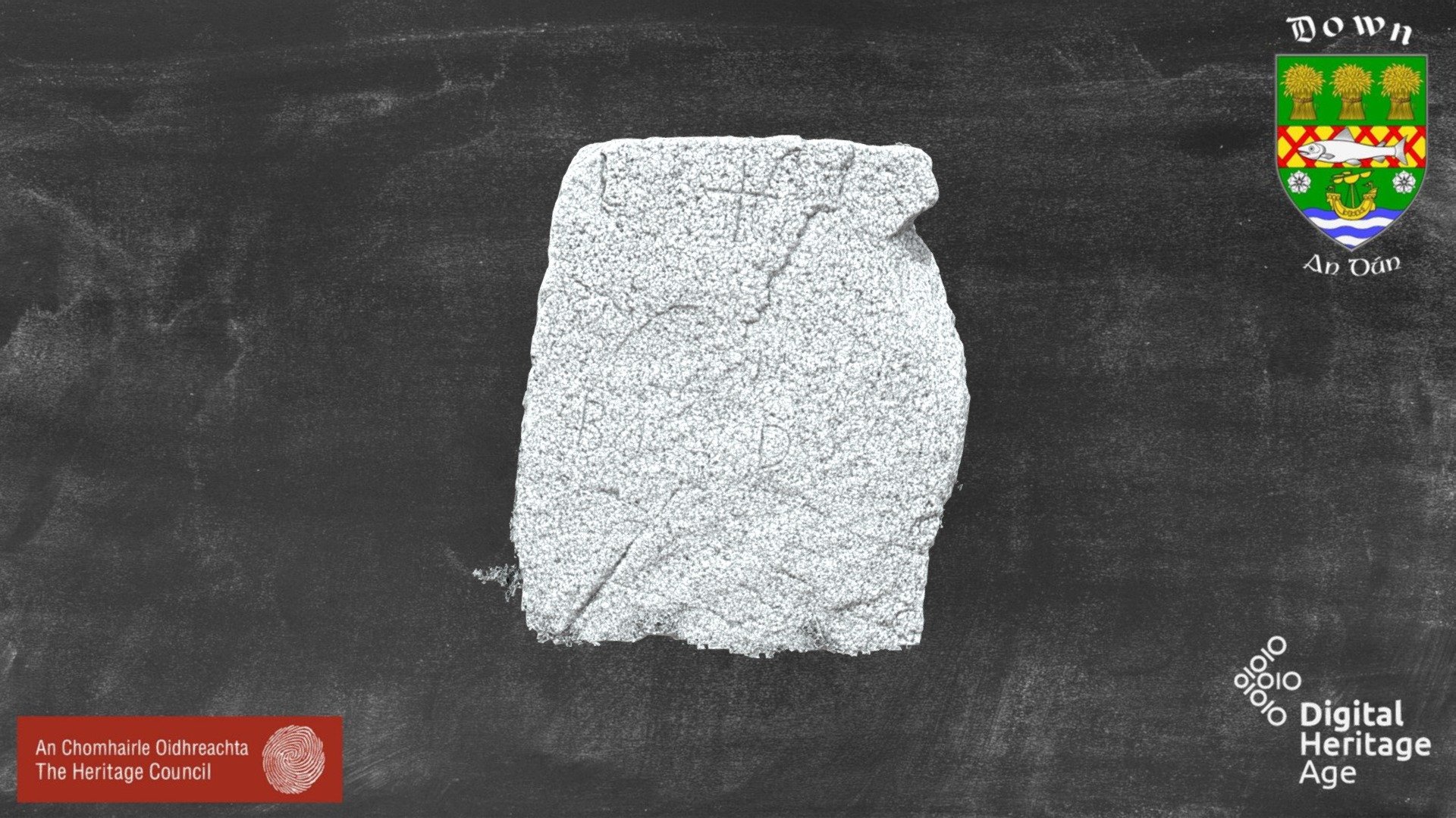DOW047:042 - Cross Inscribed Stone 4 — Sketchfab embed 3D viewer