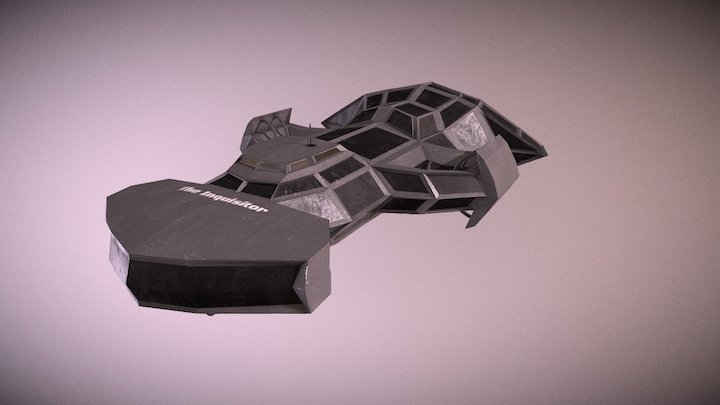 Inquisitor Frigate (Low-poly) 3D Model