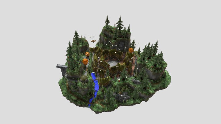 Fantasy Village Lobby 3D Model