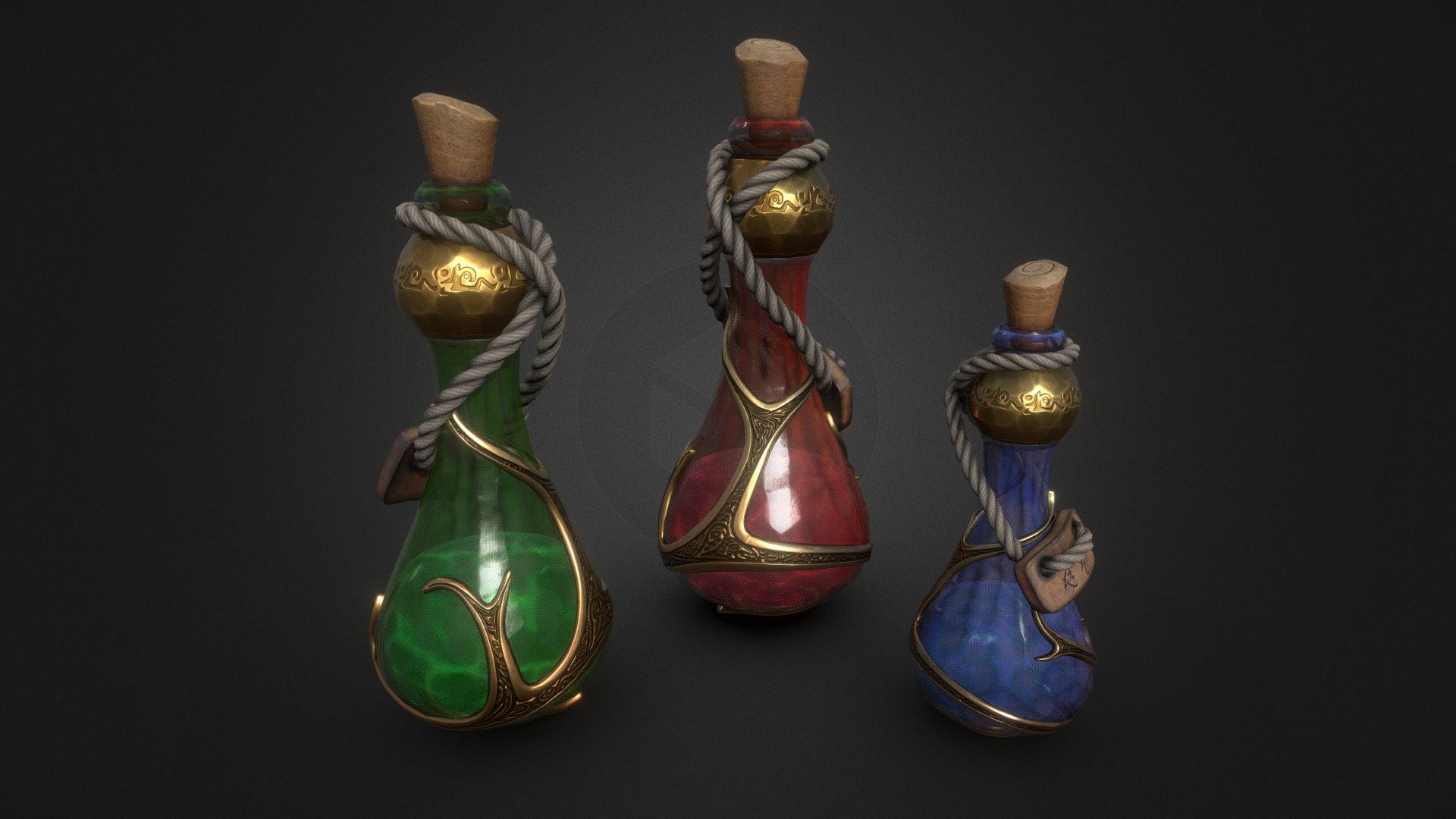 Potions 3d Model By Simplix F259763 Sketchfab