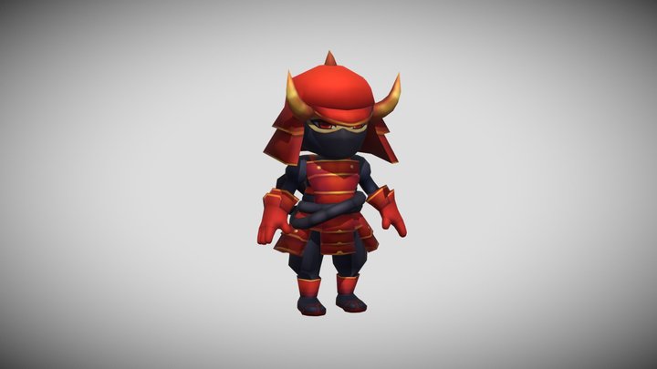 Ninja Enemy Grunt 3D Model