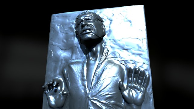 Hans Solo Carbonite 3D Model