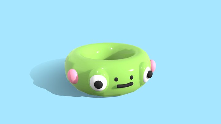 Frog Ring 3D Model