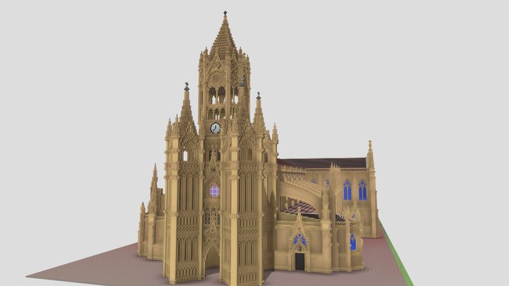 Buen Pastor Cathedral, Donostia, Spain 3D Model