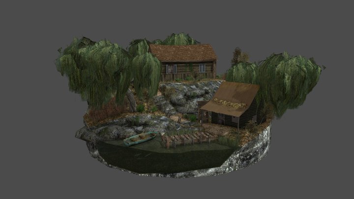 DAE Diorama - Forest Loner 3D Model