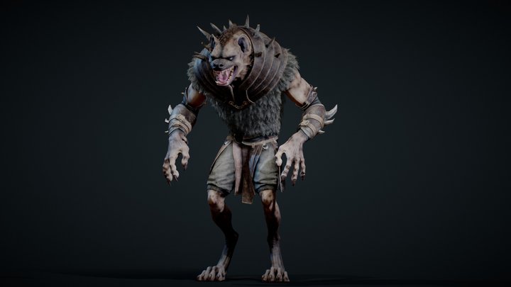 Hyena Warrior "Gnoll" 3D Model