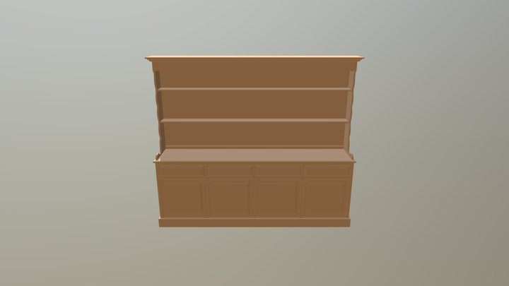Welsh Dresser 3D Model