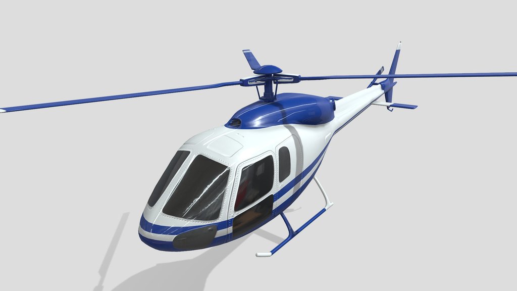 Animated civilian Helicopter