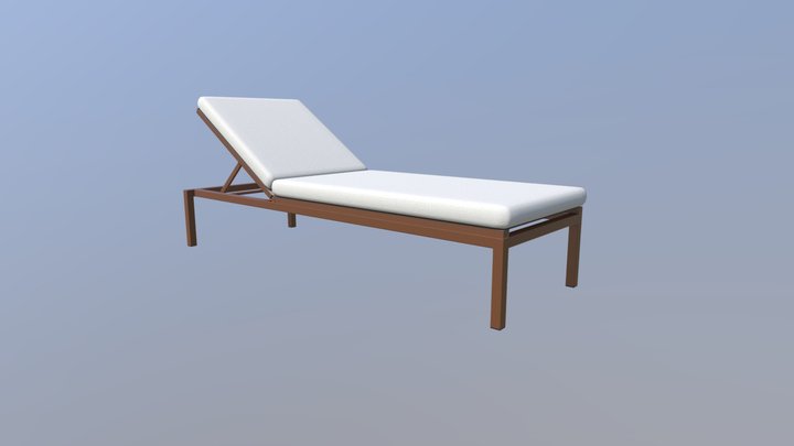 Kettal Stackable Deckchair 3D Model