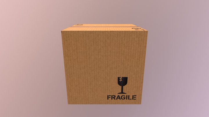 Cardboard Box 3D Model