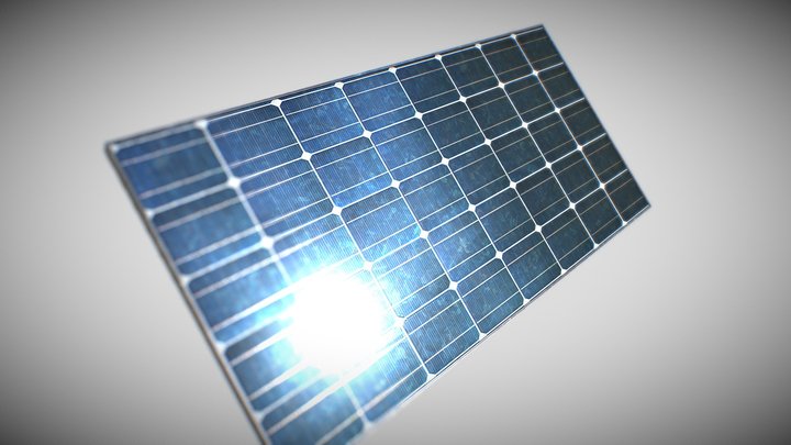 Solar Panel 3D Model