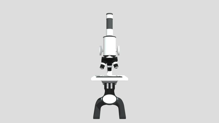 Microscope Animation 3D Model