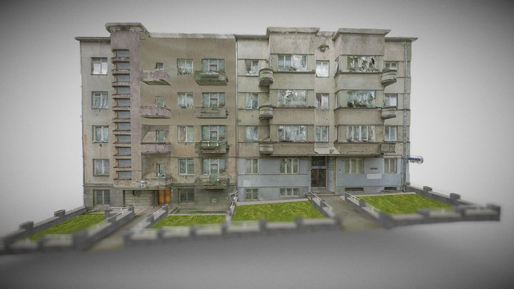 Housing complex at 47-59 Doroshenka Street. P.1 3D Model