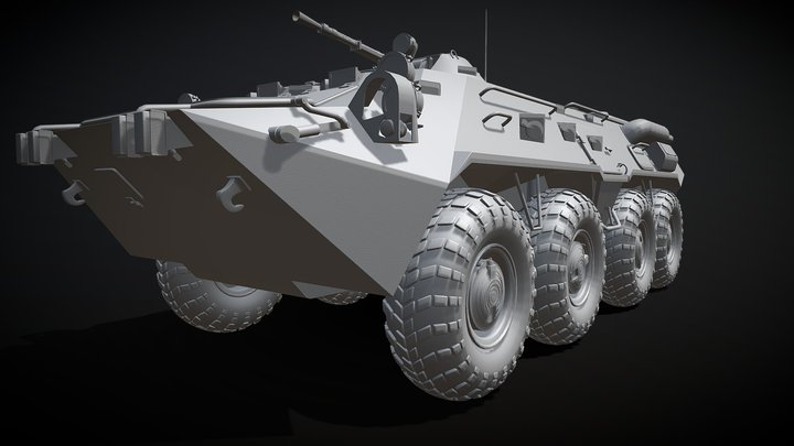 BTR 80 3D Model