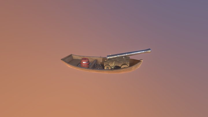 Cannon For 3D Modeling Final (BOOM) 3D Model
