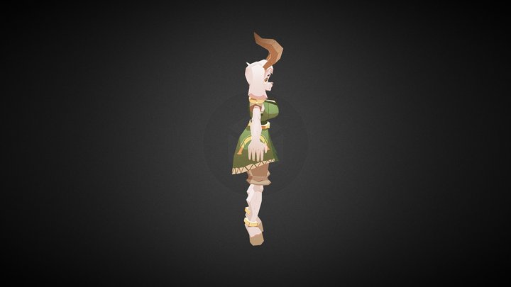 Tomoko_ Dress 3D Model