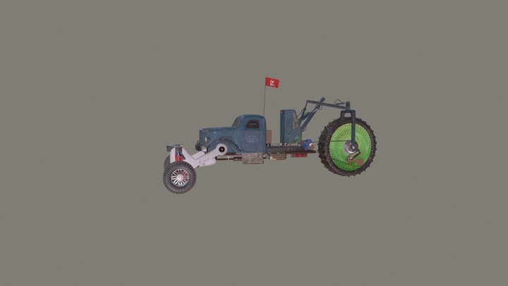Soviet apocalypse truck 3D Model