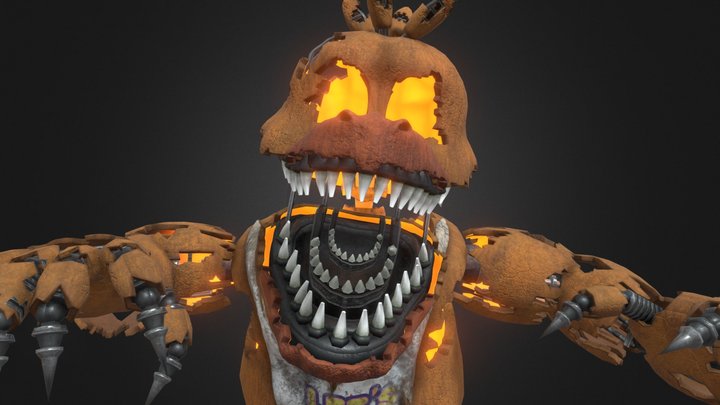 FNaF HW Jack-O-Chica Remesh & ReTexture – Modèle 3D gratuit STL