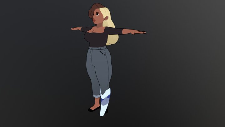 Yvonne Asymm Test 3D Model