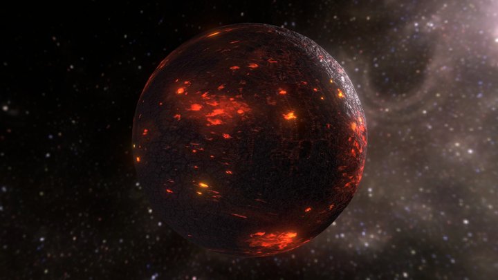 lava planet 3D Model