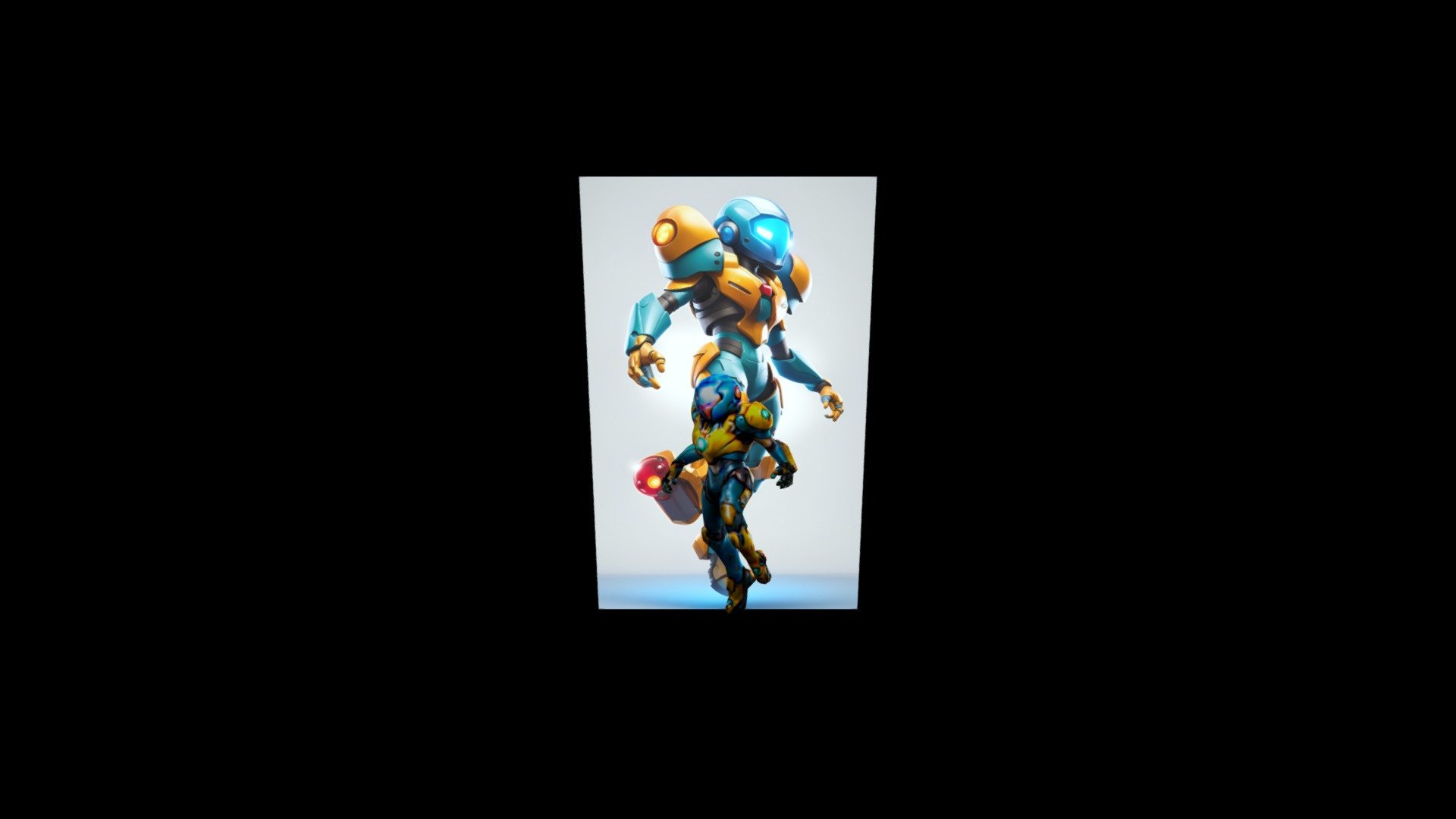 Samus Aran Jumping in the Air A robot with a - Download Free 3D model ...