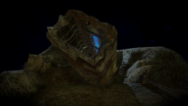 Crashed Spaceship 3D Model