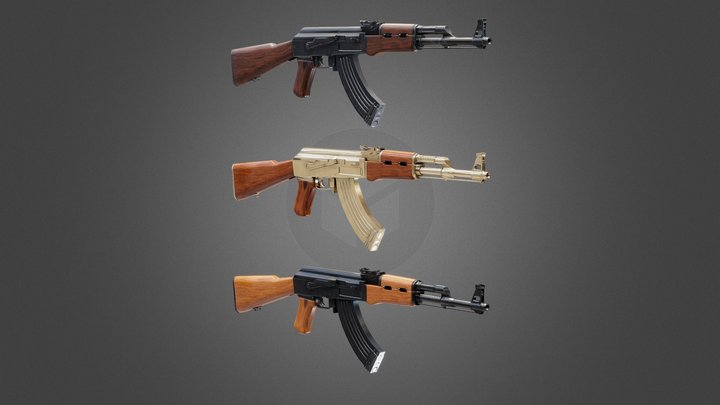 AK-47 3D Model