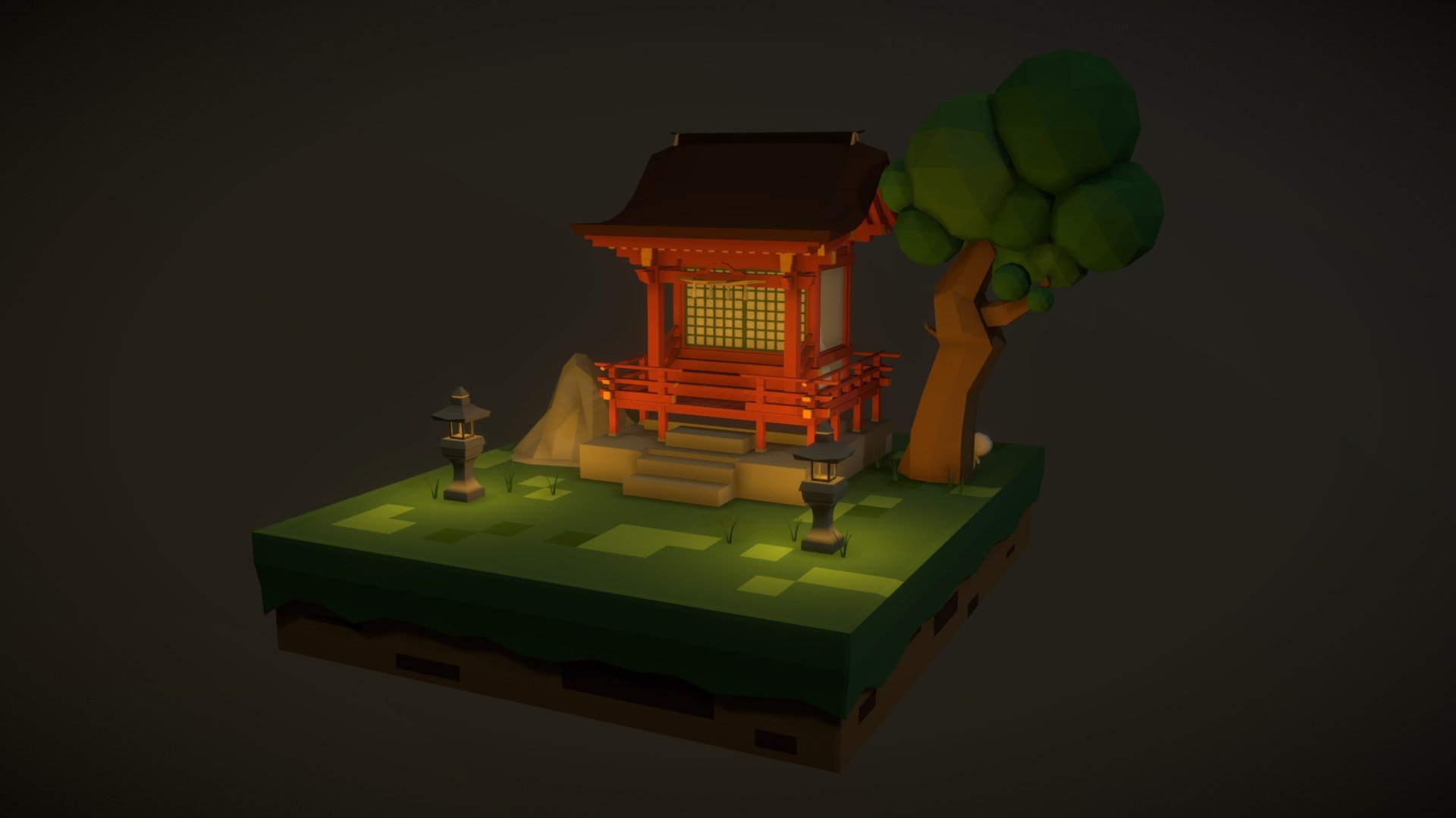 小場景-小神社    shrine   じんじゃ