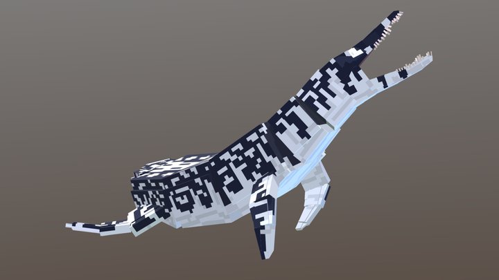 Blockbench / Liopleurodon ferox 3D Model