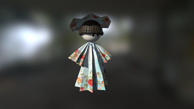 Origami Doll 1 3D Model